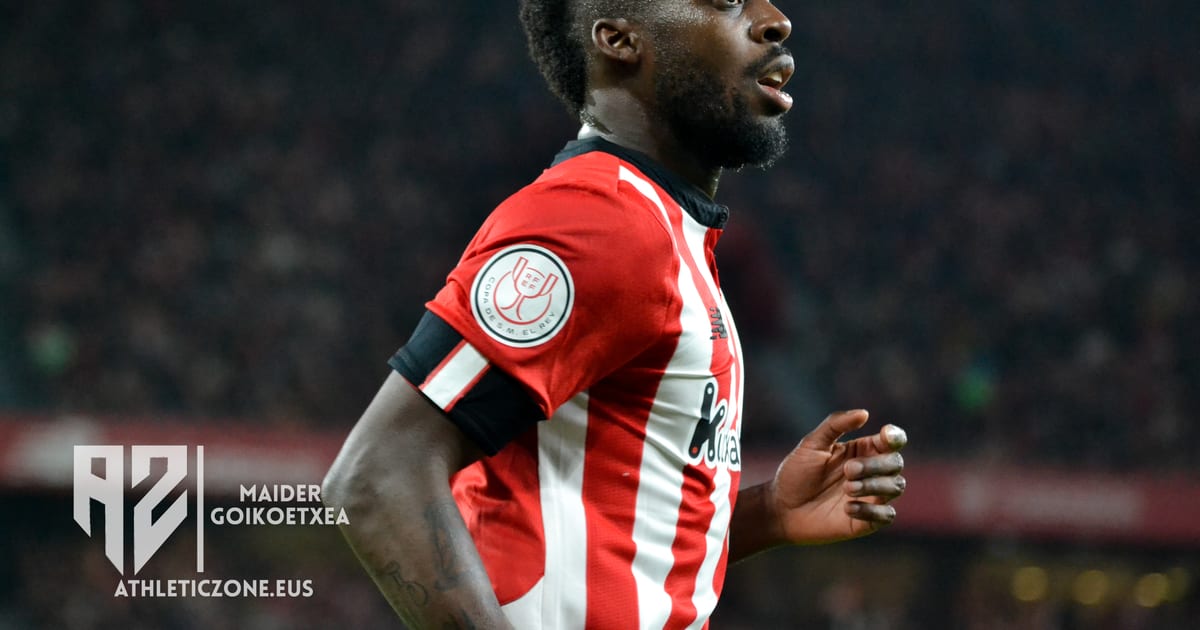 Jugador del Athletic Club durante una semifinal de Copa del Rey